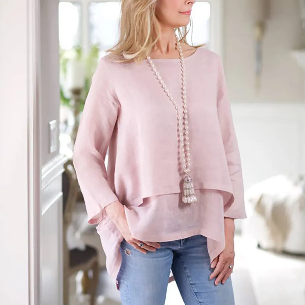 Audrey Linen Top