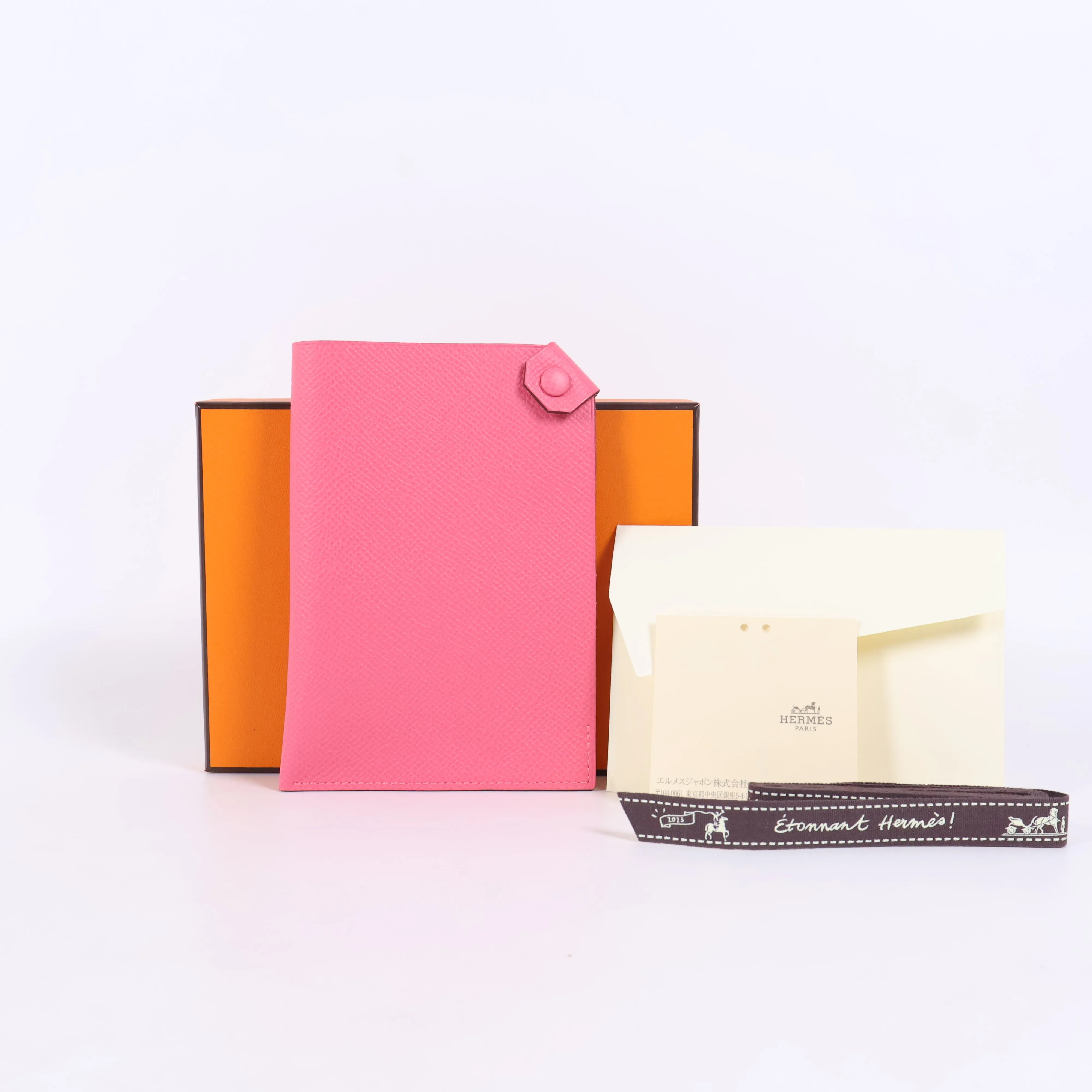 Hermes Passport Holder Rose Azalee