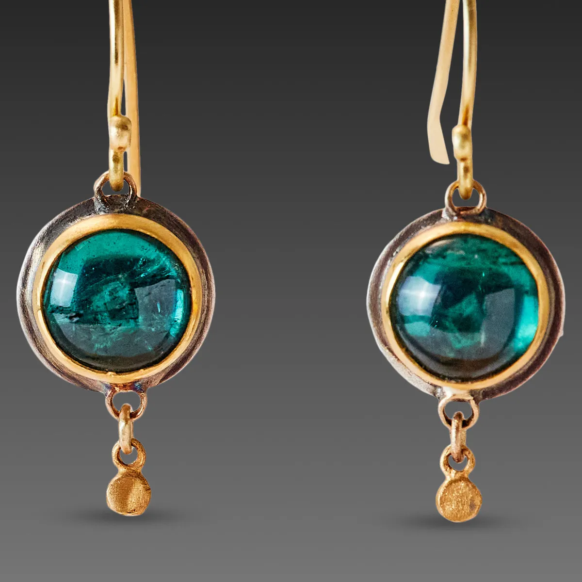 Luminous Green Tourmaline Earrings
