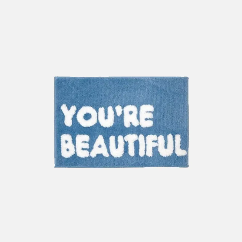 You're Beautiful Bath Mat
